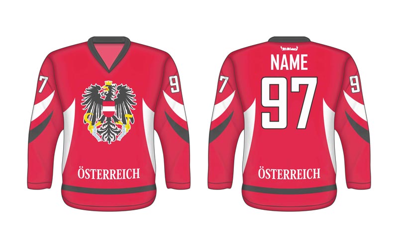 Eishockeytrikot Österreich AT 2 