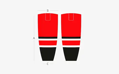Sizes of hockey socks
